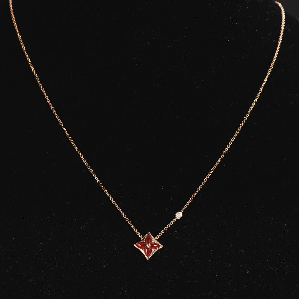 [vivabelle]Sternkette Roségold 1 Diamant