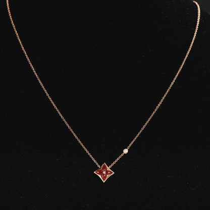 [vivabelle]Sternkette Roségold 1 Diamant