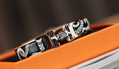 [vivabelle]H TARTAN BRACELET 12MM