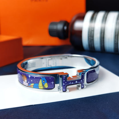 [vivabelle]H STAR AND MOON BRACELET 12MM