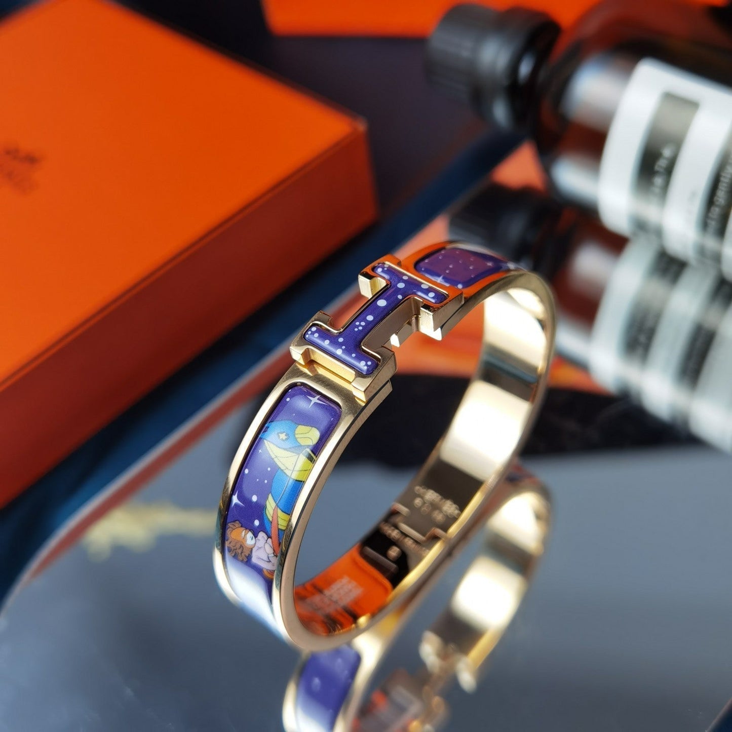 [vivabelle]H STAR AND MOON BRACELET 12MM