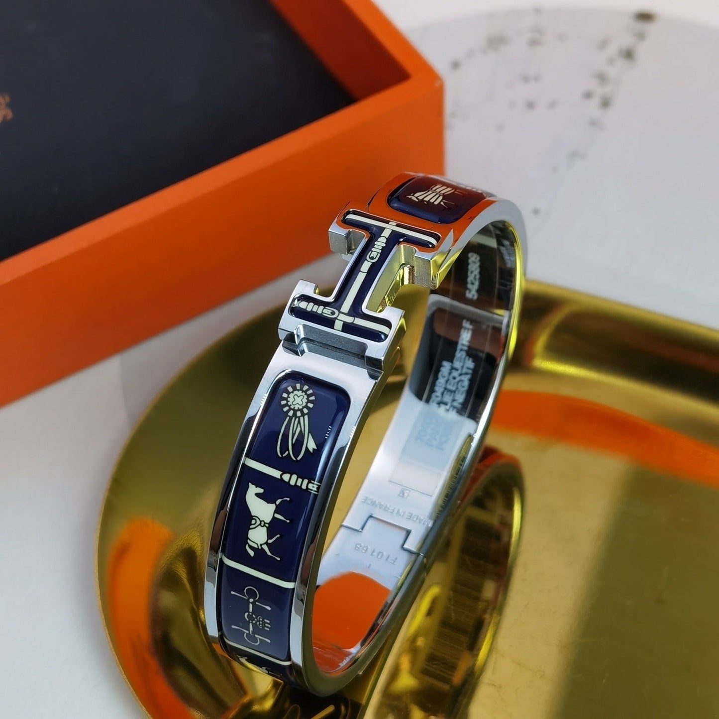[vivabelle]H COUVERTURES DARK BLUE BRACELET