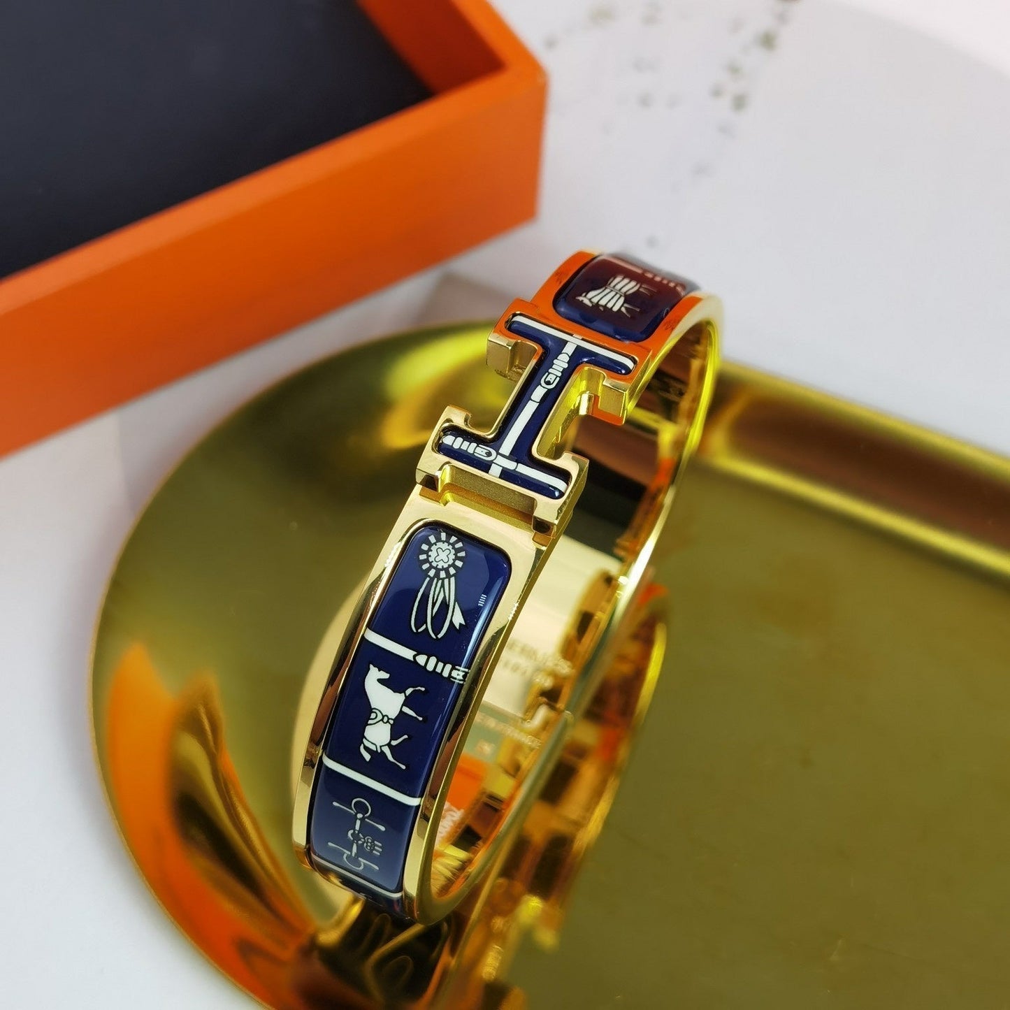 [vivabelle]H COUVERTURES DARK BLUE BRACELET