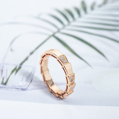 [vivabelle]SERPENTI RING ROTGOLD 3MM