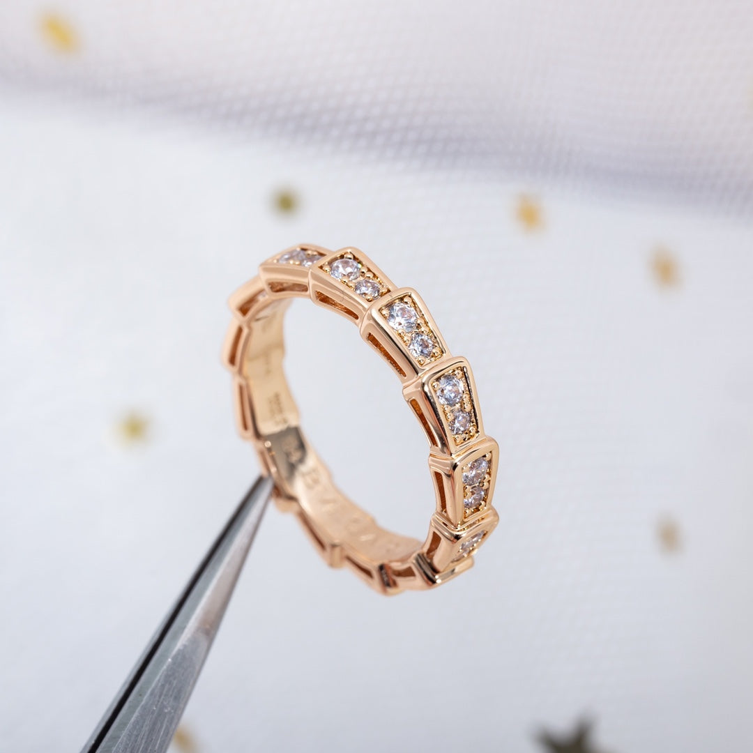[vivabelle]SERPENTI RING ROTGOLD DIAMANT 3MM