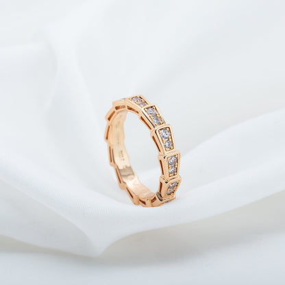 [vivabelle]SERPENTI RING ROTGOLD DIAMANT 3MM