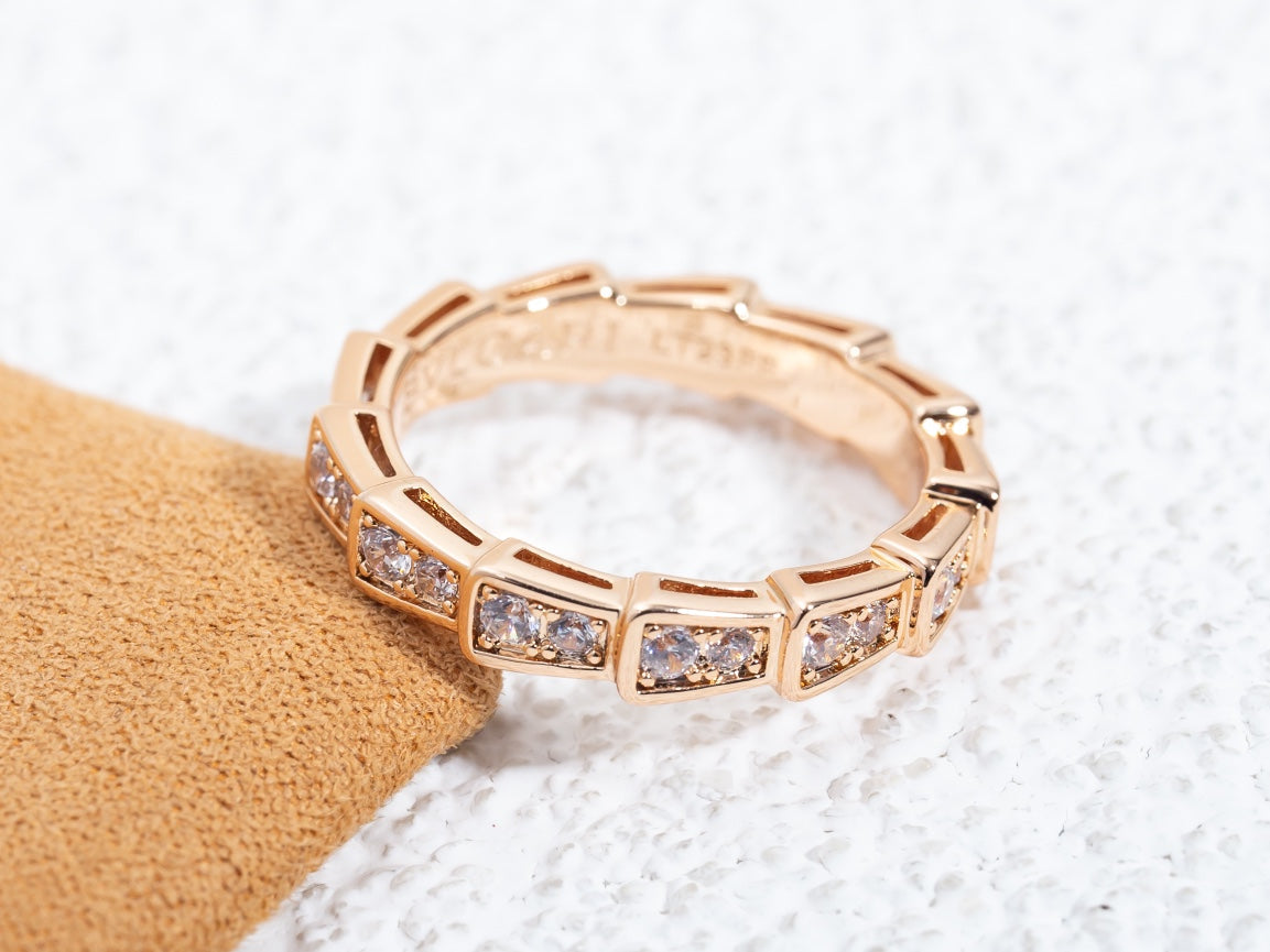 [vivabelle]SERPENTI RING ROTGOLD DIAMANT 3MM