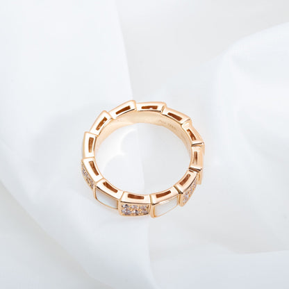 [vivabelle]SERPENTI RING ROTGOLD MIT DIAMANTEN 4MM
