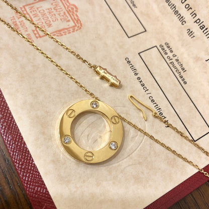 [vivabelle]LIEBESKETTE 16MM 3 DIAMANTEN