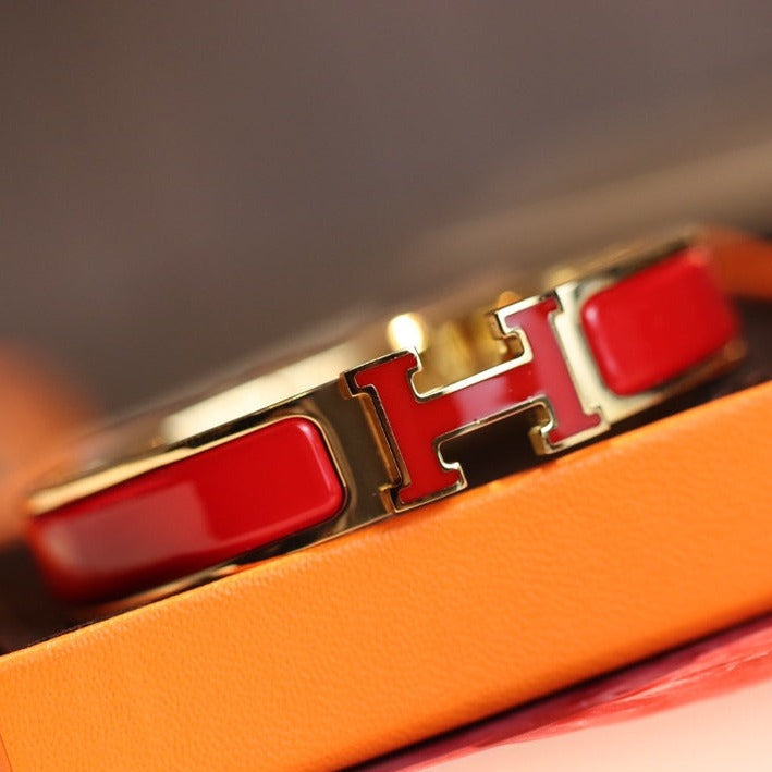 [vivabelle]H BRACELET 12MM GOLD