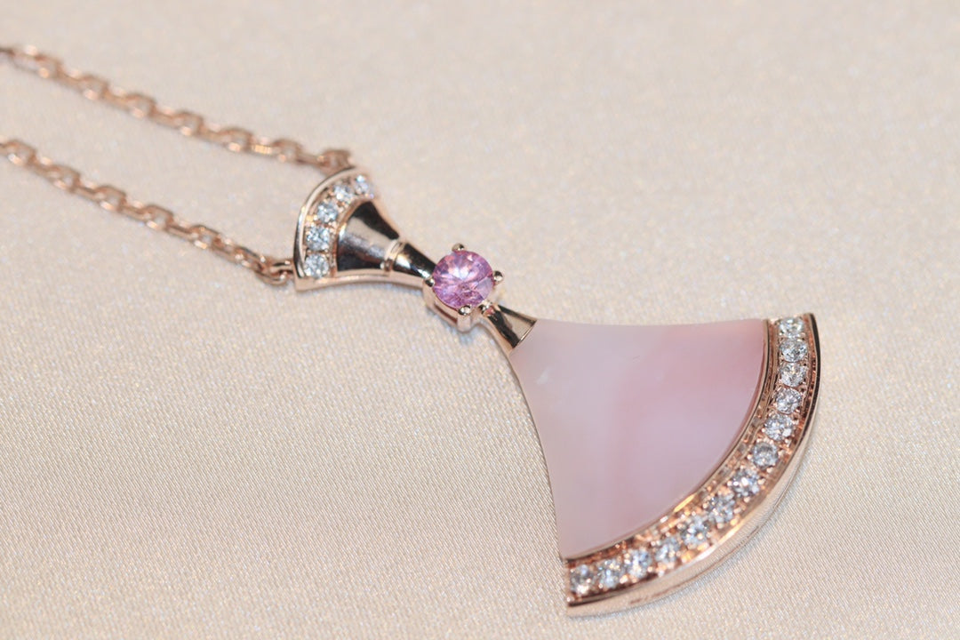 [vivabelle]DREAM NECKLACE PINK MOP DIAMOND