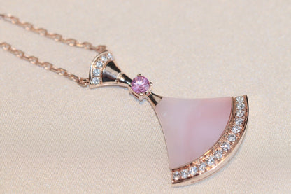 [vivabelle]DREAM NECKLACE PINK MOP DIAMOND