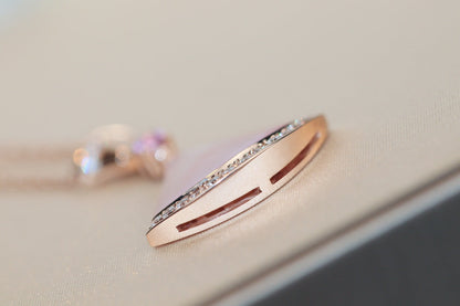 [vivabelle]DREAM NECKLACE PINK MOP DIAMOND