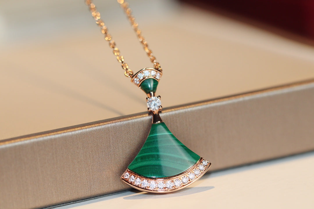 [vivabelle]DREAM NECKLACE MALACHITE DIAMOND