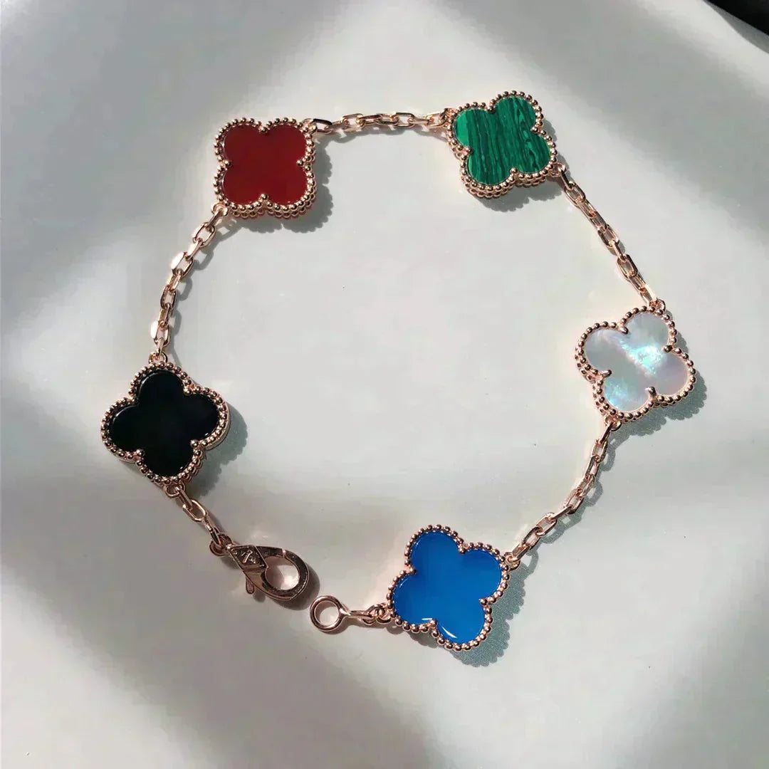 [vivabelle]KLEE 5 MOTIVE MEHRFARBIGES ARMBAND
