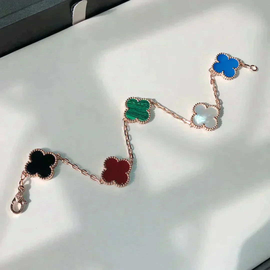 [vivabelle]KLEE 5 MOTIVE MEHRFARBIGES ARMBAND
