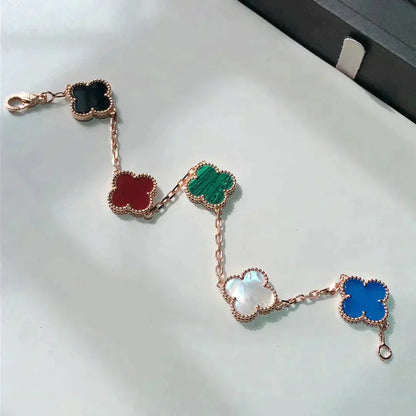 [vivabelle]KLEE 5 MOTIVE MEHRFARBIGES ARMBAND