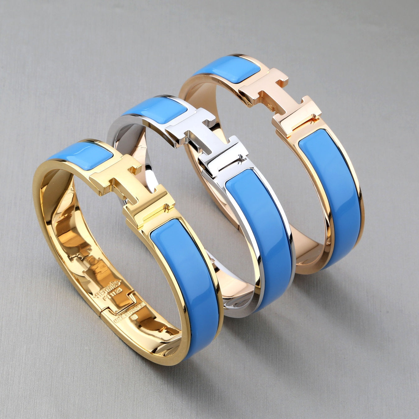 [vivabelle]H BRACELET TURQUOISE 12MM