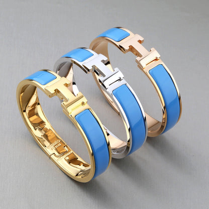 [vivabelle]H BRACELET TURQUOISE 12MM