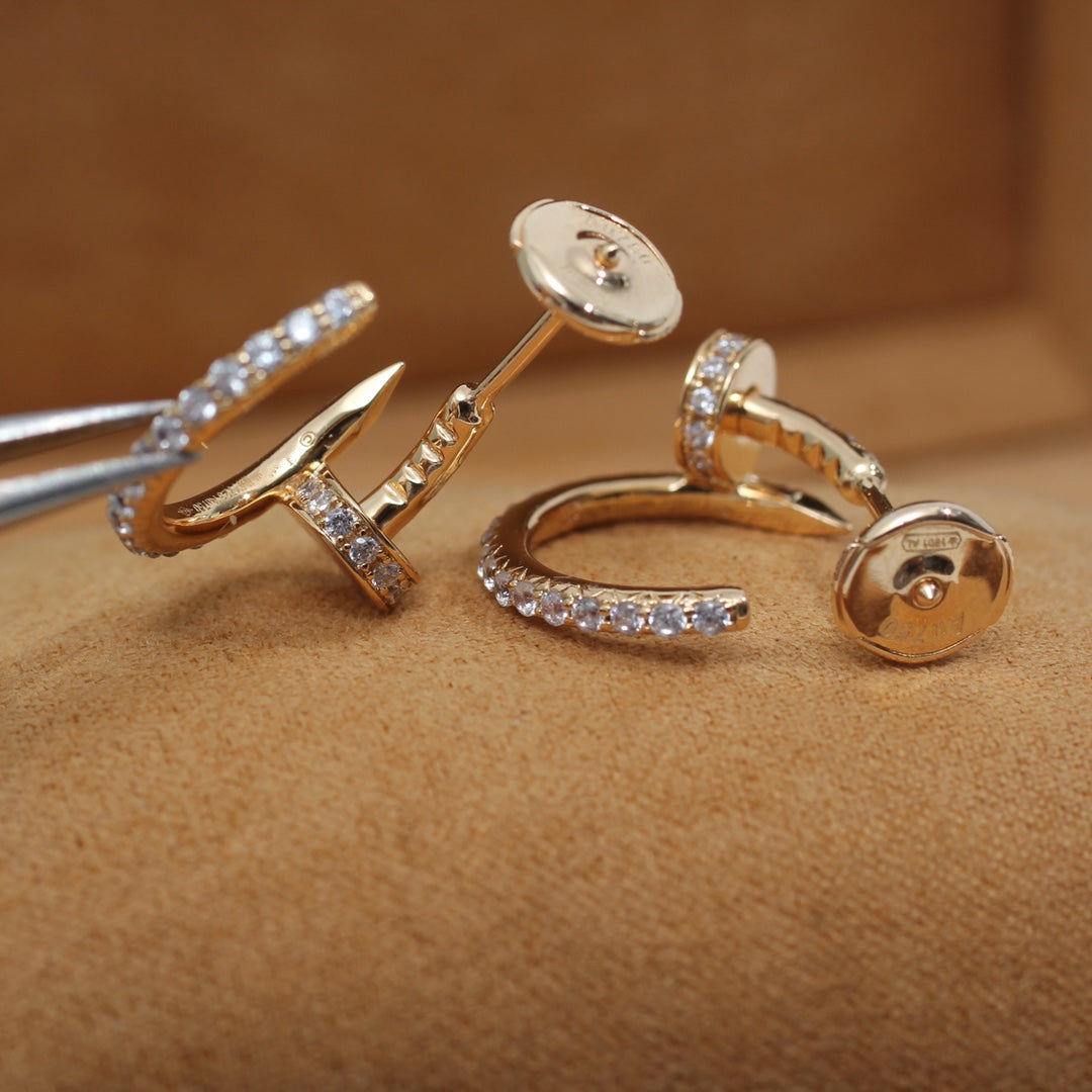 [vivabelle]JUSTE OHRRINGE 12,75MM ROTGOLD DIAMANT