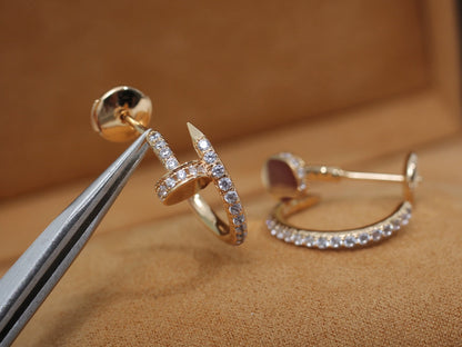 [vivabelle]JUSTE OHRRINGE 12,75MM ROTGOLD DIAMANT