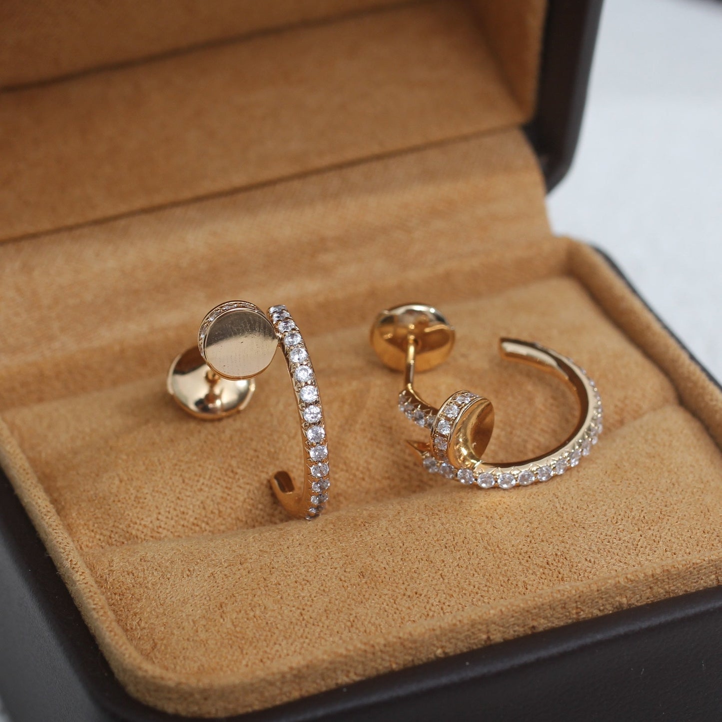 [vivabelle]JUSTE OHRRINGE 12,75MM ROTGOLD DIAMANT