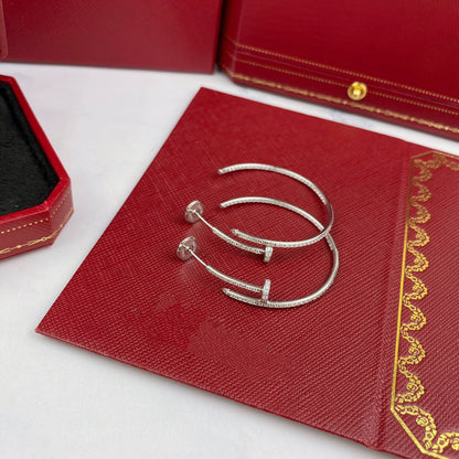 [vivabelle]JUSTE OHRRINGE VOLLER DIAMANTEN 1,8MM