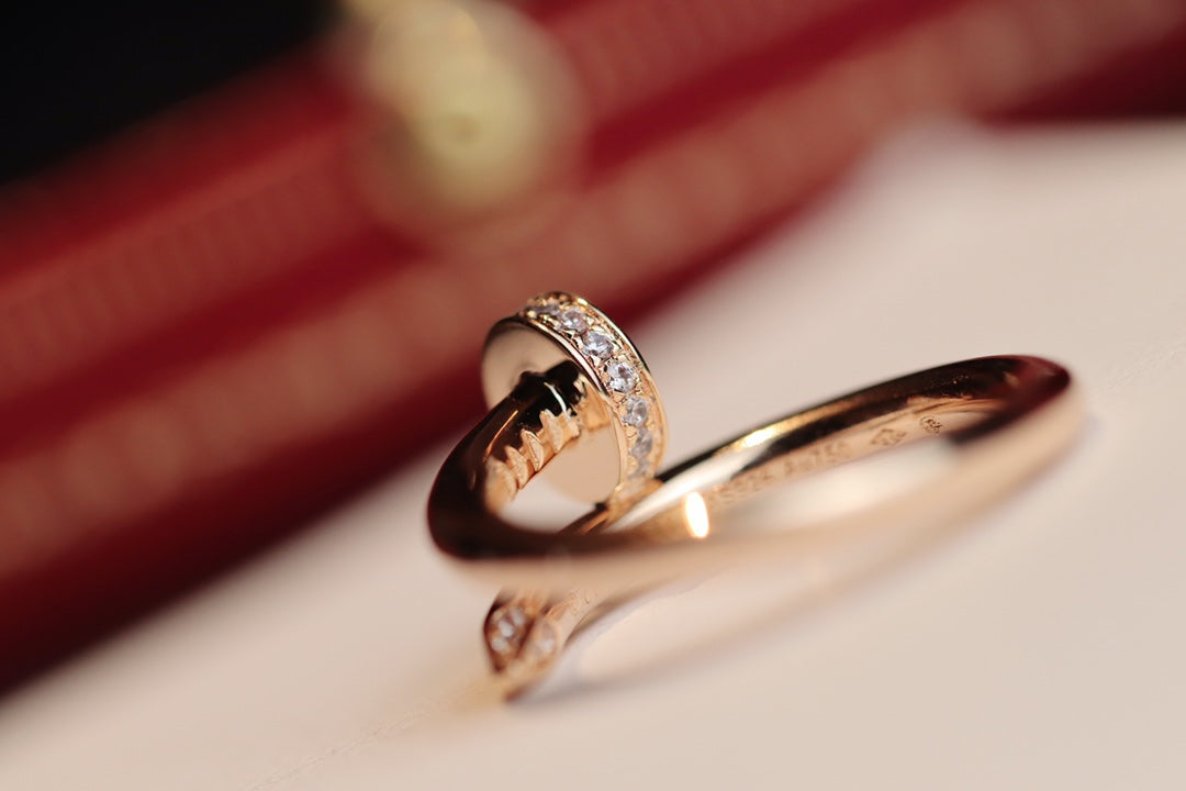 [vivabelle]JUSTE RING 2.65MM PINK GOLD DIAMOND