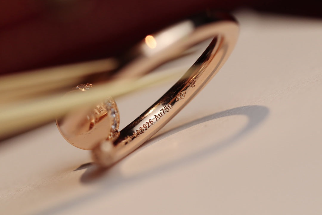 [vivabelle]JUSTE RING 2.65MM PINK GOLD DIAMOND