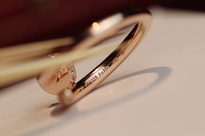 [vivabelle]JUSTE RING 2.65MM PINK GOLD DIAMOND
