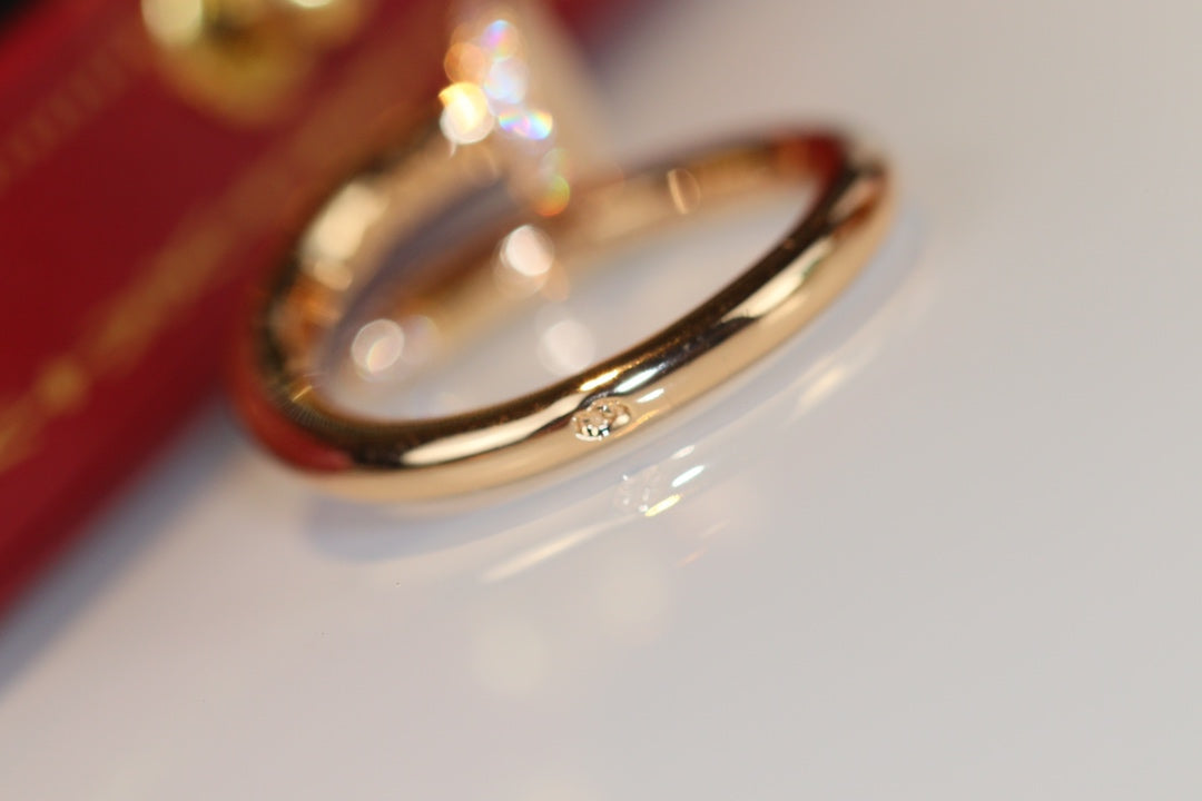 [vivabelle]JUSTE RING 2.65MM GOLD DIAMOND