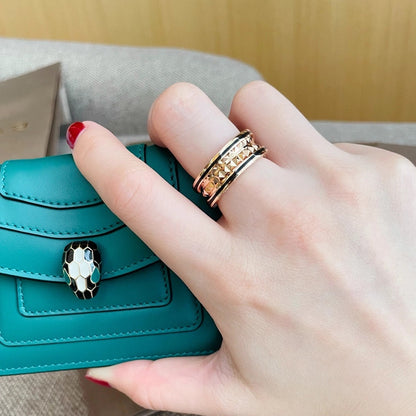 [vivabelle]ZERO 1 ROSA GOLD SCHWARZER KERAMIKRING