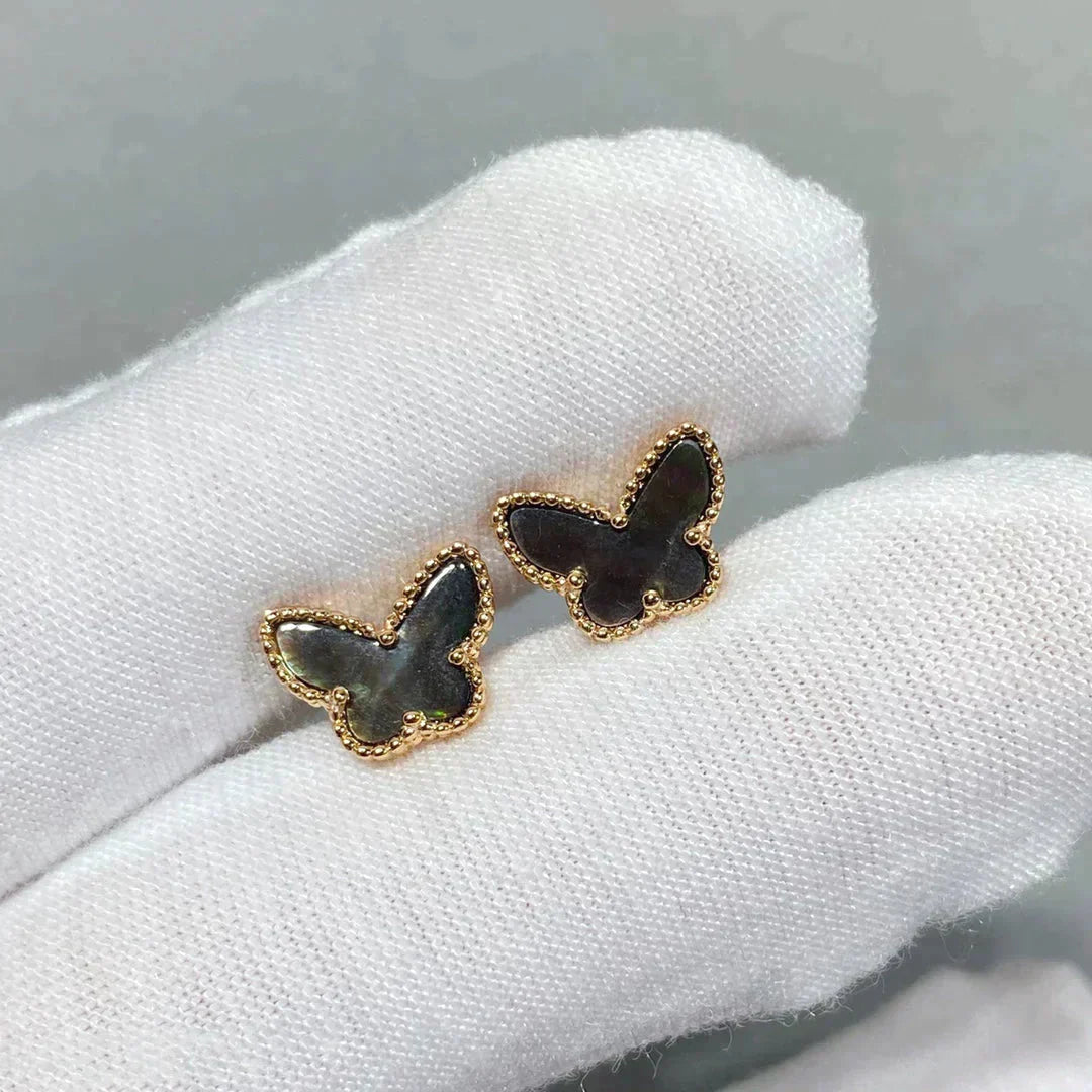 [vivabelle]BUTTERFLY DARK MOP  EARRINGS
