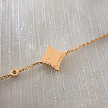 [vivabelle]COLOR STAR PINK GOLD DIAMOND BRACELET