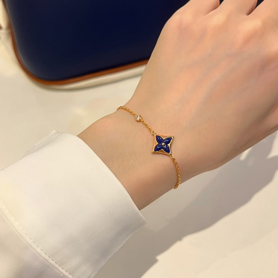 [vivabelle]COLOR STAR PINK GOLD DIAMOND BRACELET