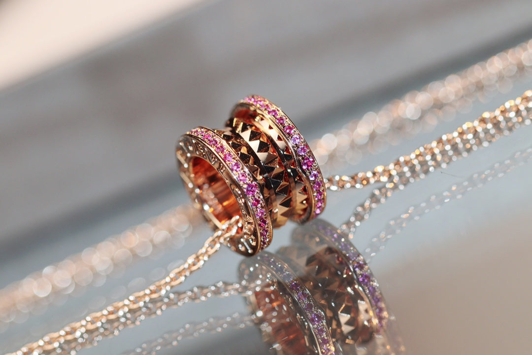 [vivabelle]ZERO 1 ROCK ROSA GOLD ROSA DIAMANT HALSKETTE