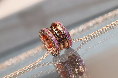 [vivabelle]ZERO 1 ROCK ROSA GOLD ROSA DIAMANT HALSKETTE