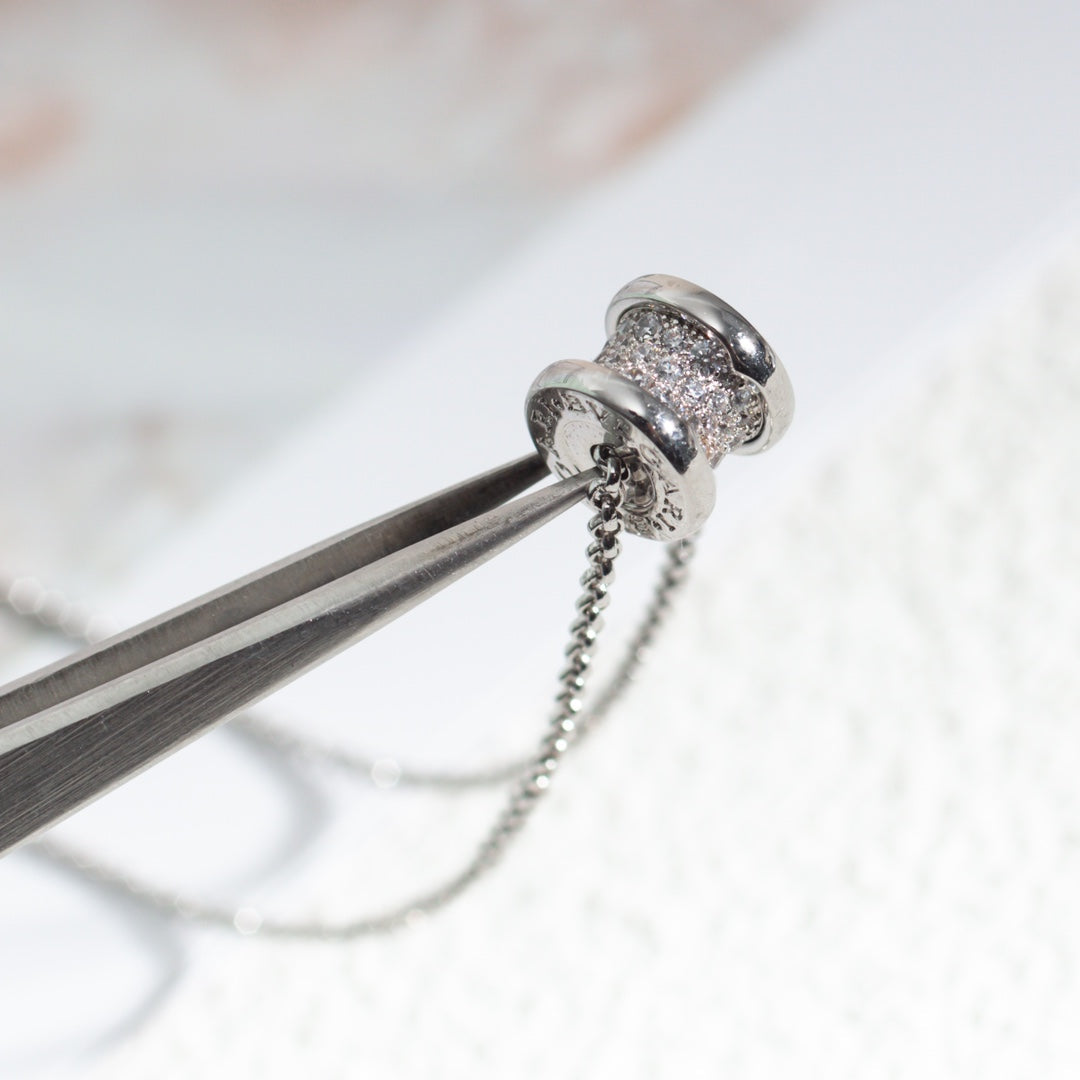 [vivabelle]ZERO 1 SILBERNE DIAMANT-HALSKETTE