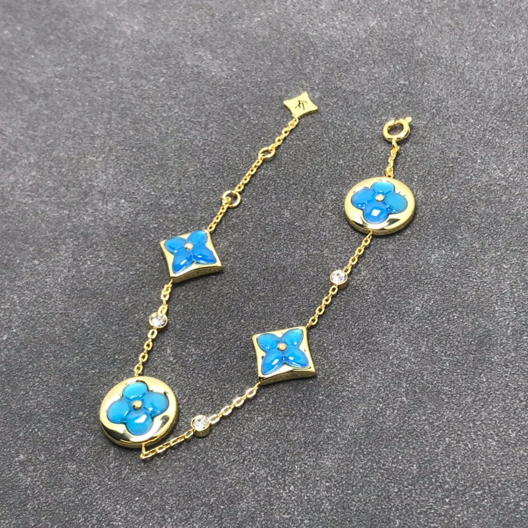 [vivabelle]STAR AND SUN TURQUOISE 4 MOTIFS 3 DIAMONDS