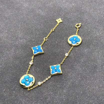 [vivabelle]STAR AND SUN TURQUOISE 4 MOTIFS 3 DIAMONDS