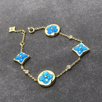 [vivabelle]STAR AND SUN TURQUOISE 4 MOTIFS 3 DIAMONDS