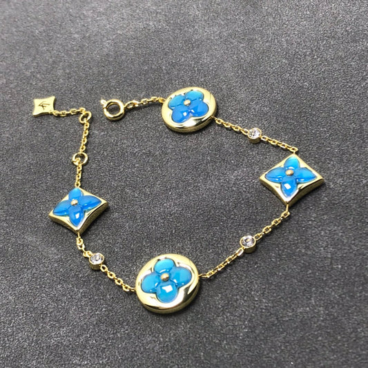 [vivabelle]STAR AND SUN TURQUOISE 4 MOTIFS 3 DIAMONDS