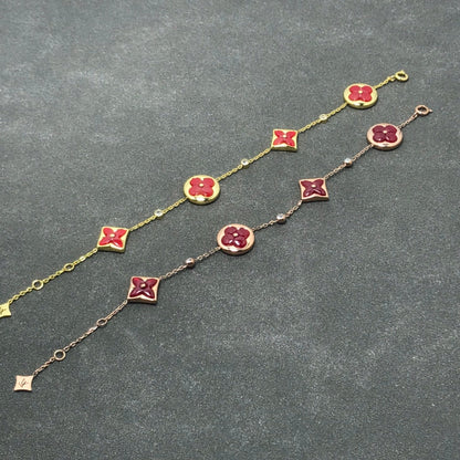 [vivabelle]STAR AND SUN CARNELIAN 4 MOTIFS 3 DIAMONDS