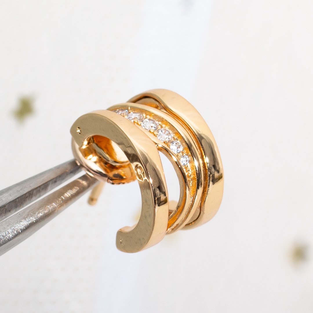 [vivabelle]ZERO 1 ROSÉGOLD-OHRRINGE MIT DIAMANTEN