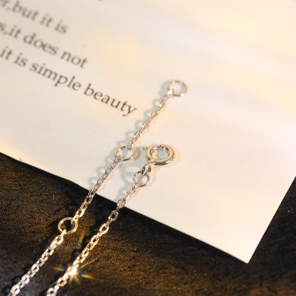 [vivabelle]SUN MOTIF PINK MOP SILVER BRACELET