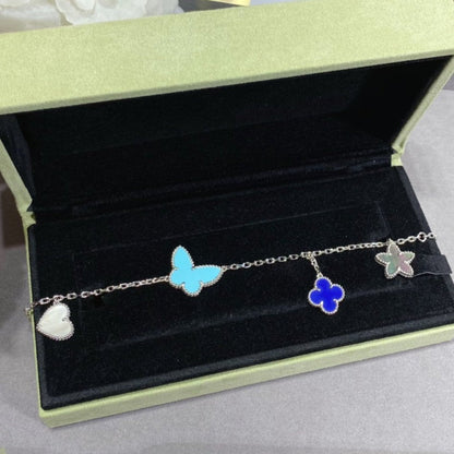 [vivabelle]LUCKY SPRING SILVER BRACELET 4 MOTIF