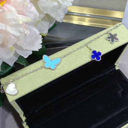 [vivabelle]LUCKY SPRING SILVER BRACELET 4 MOTIF
