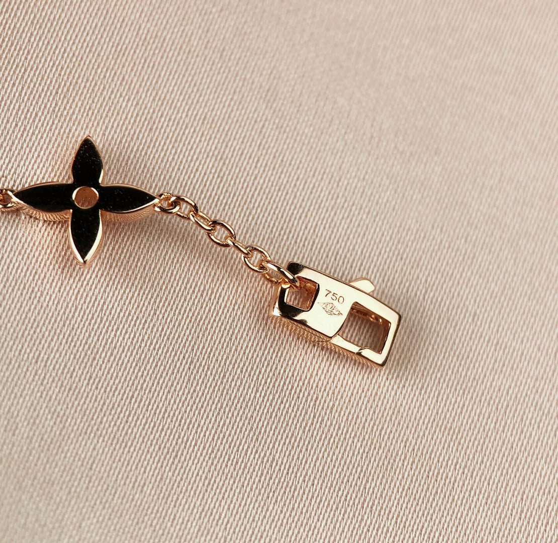[vivabelle]STAR AND SUN 7 MOTIFS GOLD BRACELET