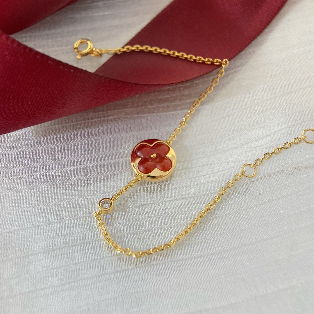 [vivabelle]SUN PEDANT CARNELIAN BRACELET