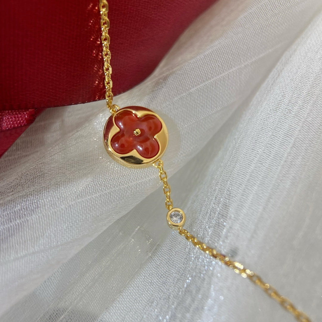 [vivabelle]SUN PEDANT CARNELIAN BRACELET